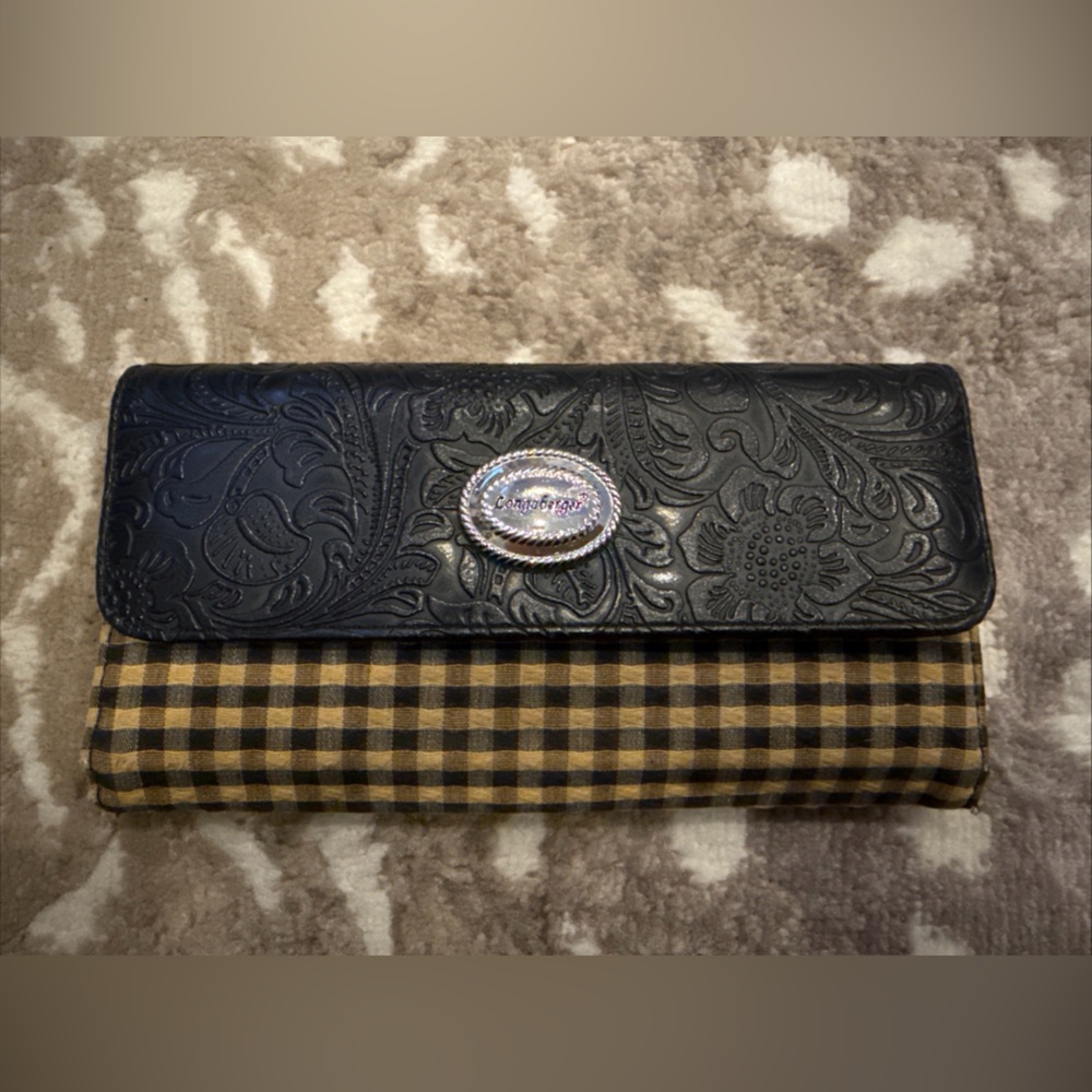 Longaberger Plaid Long Wallet